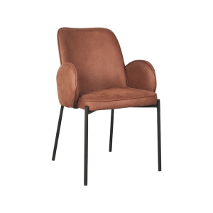 LABEL51 Eetkamerstoelen Jari - Cognac - MicrofiberLABEL51