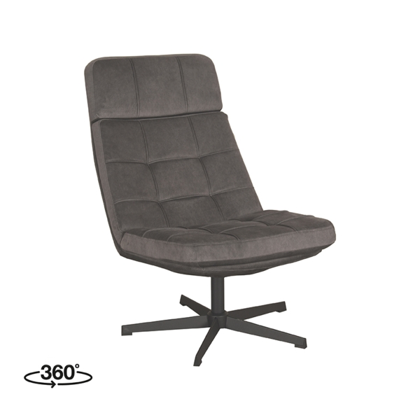 LABEL51 Fauteuils Alvar - Antraciet - Cosmo - Excl. HockerLABEL51