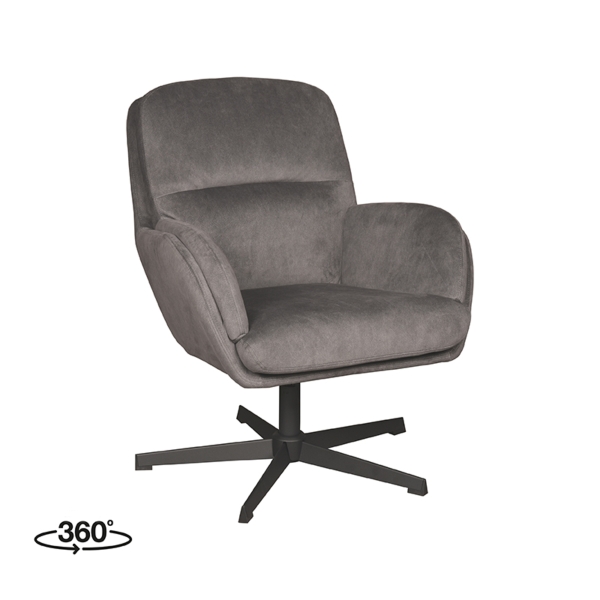 LABEL51 Fauteuil Moss - Antraciet - CosmoLABEL51