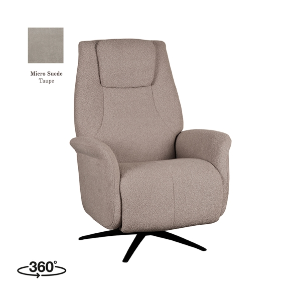 LABEL51 Fauteuils Stockholm - Taupe - Micro Suede - ElektrischeLABEL51