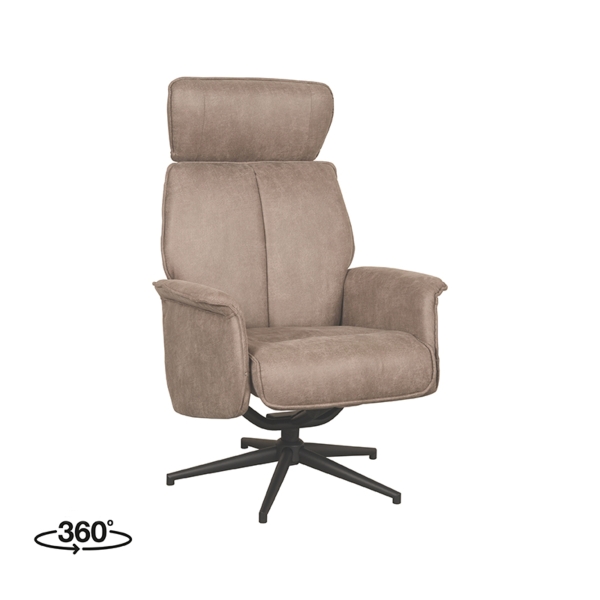 LABEL51 Fauteuils Verdal - Taupe - Micro SuedeLABEL51