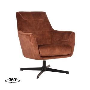 LABEL51 Fauteuils Toby - Rust - VeloursLABEL51